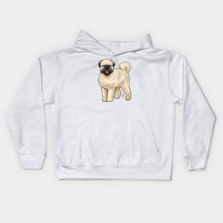 Dog - Bouvier des Flanders - Fawn Natural Kids Hoodie